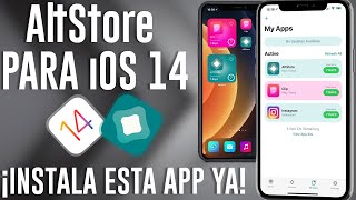 AltStore para iOS 14 Debes Tener Esta App YA [upl. by Anaihsat24]