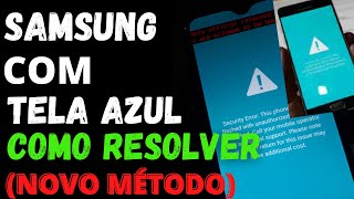 CELULAR TRAVADO NA TELA AZUL  CELULAR NÃO SAI DA TELA AZUL  BOOTLOOP SAMSUNG  COMO REINSTALAR ROM [upl. by Sabu]