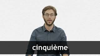 How to pronounce CINQUIÈME in French [upl. by Elodie]