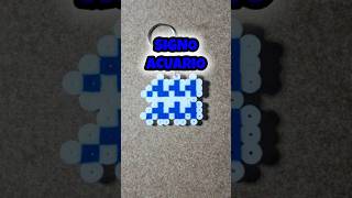 Signo Acuario con Hama Beads ♒🪼 manualidades hamabeads pixelart [upl. by Ailhat]