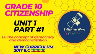 Grade 10 Citizenship Unit 1 11 The concept of democracy and democratization [upl. by Einwat244]