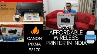 Most AffordableCheapest Wireless Printer for 37k Canon Pixma E3170TS3140 [upl. by Cristionna]