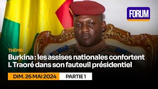 Burkina  les assises nationales confortent ITraoré dans son fauteuil présidentiel [upl. by Eilhsa319]