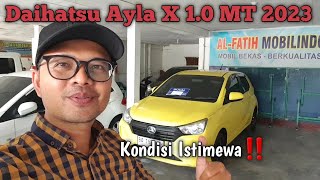 Daihatsu Ayla type X MT 10 2023  Mobil Bekas Padang [upl. by Knight548]