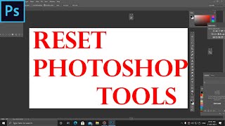 HOW TO RESET PHOTOSHOP TOOLS  MISSING TOOLS  FIX JOHN TECH [upl. by Pollerd595]