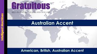 Gratuitous  How to Pronounce Gratuitous in Australian Accent British Accent American Accent [upl. by Sivam425]