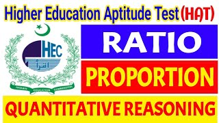 HEC HAT Quantitative Reasoning ratio amp proportion Tutorial  HEC Scholarship Test  HEC HAT Tutorial [upl. by Atwater365]