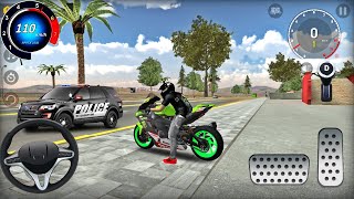 Moto Bike Open City Motorcycle Police Racer Motocross 3D Driving Xtreme Motorbike Android Gameplay [upl. by Ambrosio]