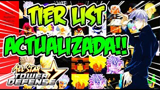 🔥LAS MEJORES UNIDADES en🌟ALL STAR TOWER DEFENSE 🌟 TIER LIST ACTUALIZADA NOVIEMBRE 2023 roblox [upl. by Phaedra]