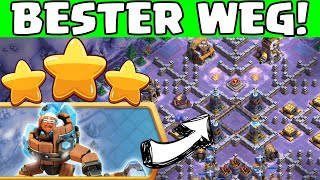 3 STERNE 💪 VERSCHNEITE BAUARBEITERBASIS  Herausforderung 😍 Clash of Clans  Challenge [upl. by Meda]