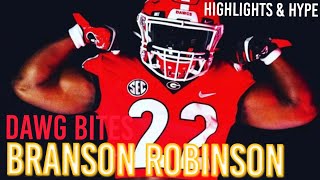 BRANSON ROBINSON 2022 HIGHLIGHTS GEORGIA BULLDOGS RB [upl. by Onirotciv]