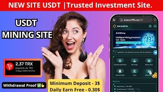 New Usdt Earning Site  New Earning plateform 2024 IFree Usdt Usdt Investment  Usdt MiningSite [upl. by Mcnutt]