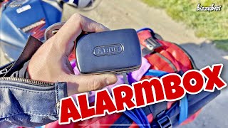 ABUS Alarmbox  Test  Montage  Mobile Alarmanlage  Motorrad  Scooter sichern  100 dB [upl. by Diskson]