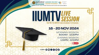 DAY 1 SESSION 1 IIUMTV Live Session For IIUM 40th Convocation Ceremony🎓 [upl. by Seline]