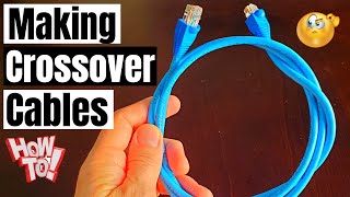 CAT6 CROSSOVER CABLE  HOW TO  QUICK amp EASY [upl. by Merari]