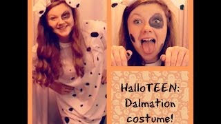 HalloTEEN DIY Dalmatian Costume [upl. by Tremain806]