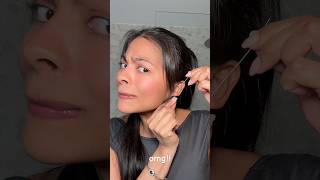 trying ear piercing cleaning hack 😳  beauty tips youtubeshort beauty skincare [upl. by Feodor]