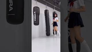 You want to be a punching bag🥋💗 kick [upl. by Bronk]