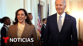 Biden y Harris explican el acuerdo que reduce los precios de fármacos comunes [upl. by Ginny947]