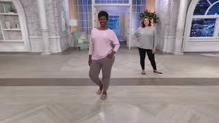 Anybody Loungewear Cozy Knit Striped Dolman Sleeve Top on QVC [upl. by Leunas]