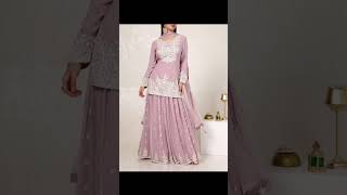 Most Beautiful Comfortable Short Kurti Designs With Lehenga shorts rekhafashionupdates [upl. by Nwahsit]