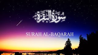 Full Surah Al Baqarah Mishary Rashid Al Afasy  Fast Quran Recitation with reading [upl. by Rosabella31]