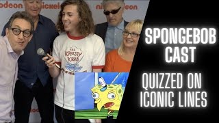 SpongeBob SquarePants Cast Quizzed On Famous Lines [upl. by Ard219]