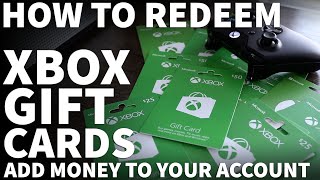 How to Redeem Xbox Gift Card Code  How to Use Xbox Gift Card to Add Money on Xbox One and Series X [upl. by Htomit]