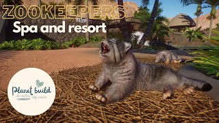 Planet Zoo ZOOKEEPERS Spa and Resort part 2 Pallass cat amp African Spurred Tortoise [upl. by Alehtse]