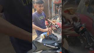 Garie polis mara hoitace 💕💕🏍️ gixxerlove viralshort foryoushorts youtuber 1million shohagvi2 [upl. by Alihet]