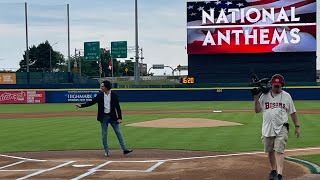 Jay Dref  National Anthem at Buffalo Bisons game [upl. by Eitsud]