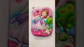 Princess sofia jumbo pencil box with filling stationery stationery schoolsupplies cutestationary [upl. by Reemas]