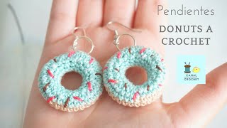 Pendientes donuts a crochet [upl. by Arhoz]