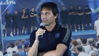 CONTE annuncia lo staff SSC Napoli 🎙️ quotVE LI PRESENTO TUTTIquot [upl. by Lateh]