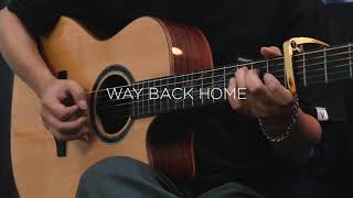 Way Back Home  Shaun  Guitar Solo Fingerstyle [upl. by Lucian]