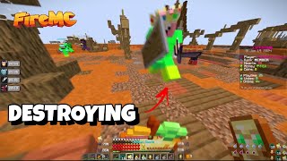 Dominating Warp Arena In FireMC LifeSteal 🔥  PSD1  Destroying Sword PvPers  firemc [upl. by Yllom]