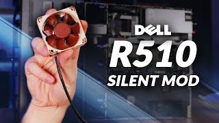 Dell PowerEdge R510 Silent Mod  feat Mini Noctua Fans [upl. by Lorinda]