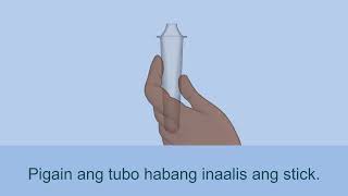 How to do a nasal rapid antigen test – Tagalog [upl. by Aramaj521]