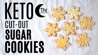 Keto CutOut Sugar Cookies   Keto Royal Icing Recipe [upl. by Nehtanoj]