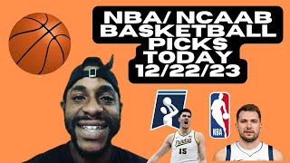 Lamar’s TOP 3 NBA NCAAB Predictions Today 122223 [upl. by Rolyat223]