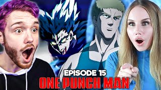 GAROU VS TANK TOP MASTER  One Punch Man S2E3 Reaction [upl. by Ydne13]