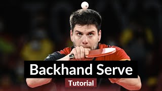 Dimitrij Ovtcharov Backhand Serve Tutorial A World Class Serve [upl. by Retsek430]