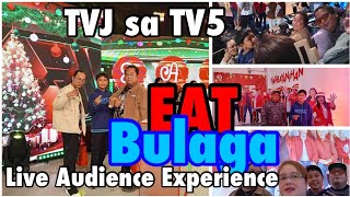 TVJ PANALO EAT BULAGA  Live Audience Experience  TVJ sa TV5 [upl. by Einaej796]