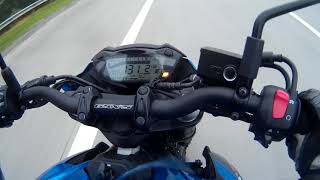 SUZUKI GSXS750 TOP SPEED amp ACCELERATION [upl. by Rother]