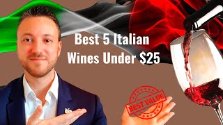 Good value Italian Red wines under 25  2021 part 1 Great Italian wines at a fair price [upl. by Dachi]