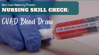 Nursing Skill Check CVAD Blood Draw [upl. by Arther297]