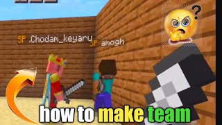 how to make team in minecraft survival smp 🤔  sp live gamer [upl. by Austin128]