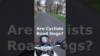 Are Cyclists Road Hogs shorts motorcycle bike cycling [upl. by Eigriv]