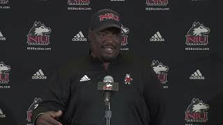 2024 NIU Fall Sports Media Day with football head coach Thomas Hammock [upl. by Amirak]