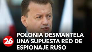 Polonia desmantela una supuesta red de espionaje ruso en el país quotLa amenaza era realquot [upl. by Alyahc]